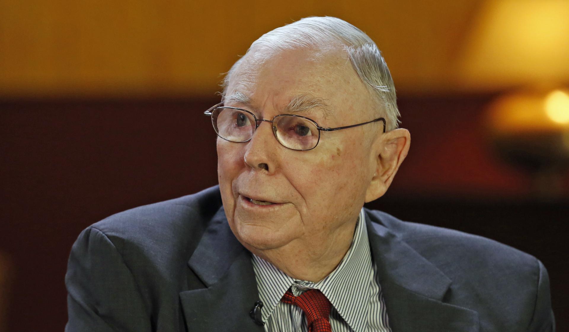 Charlie Munger being interviewed on CNBC's ''Squawk Box'' on May 8